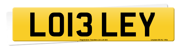 Registration number LO13 LEY